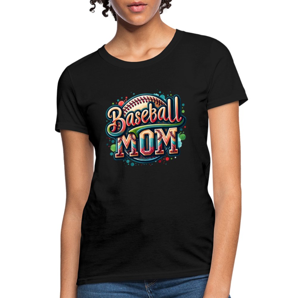 Baseball Mom Women's Contoured T-Shirt - option1# - Women's T-Shirt | Fruit of the Loom L3930R