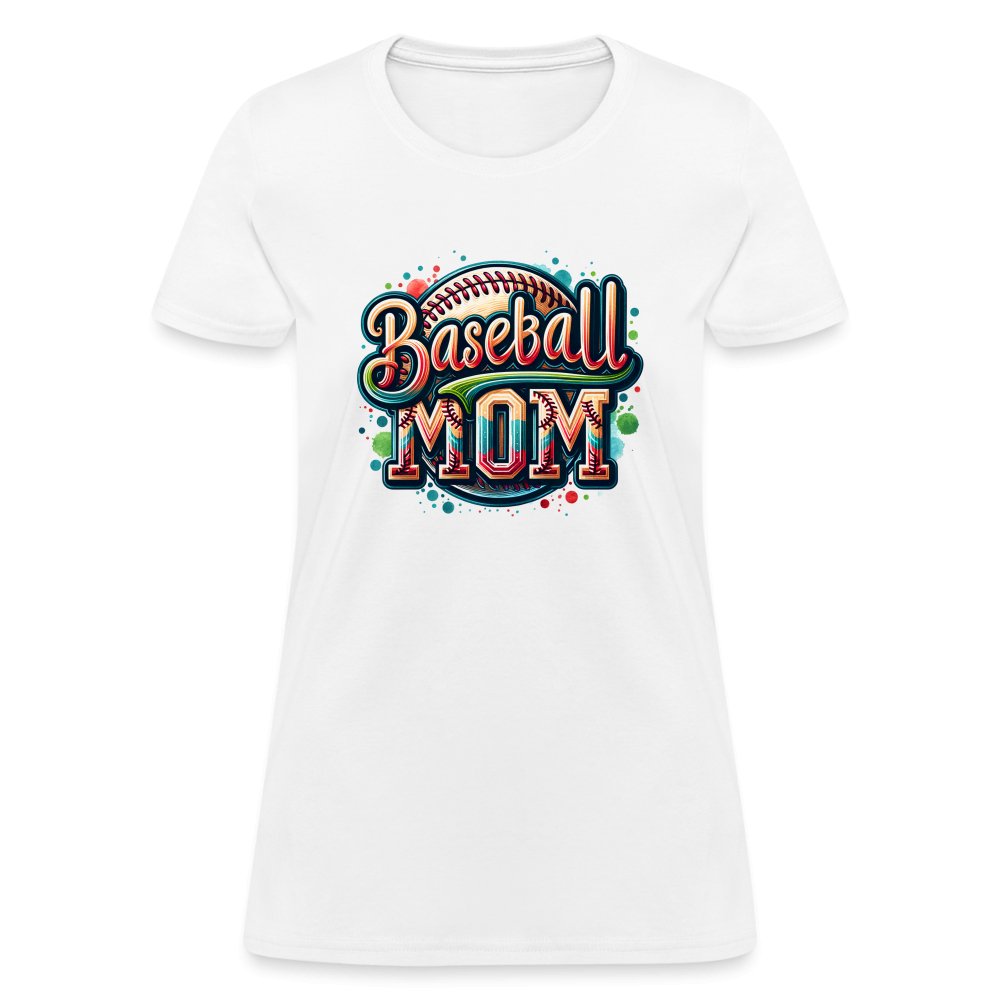 Baseball Mom Women's Contoured T-Shirt - option1# - Women's T-Shirt | Fruit of the Loom L3930R