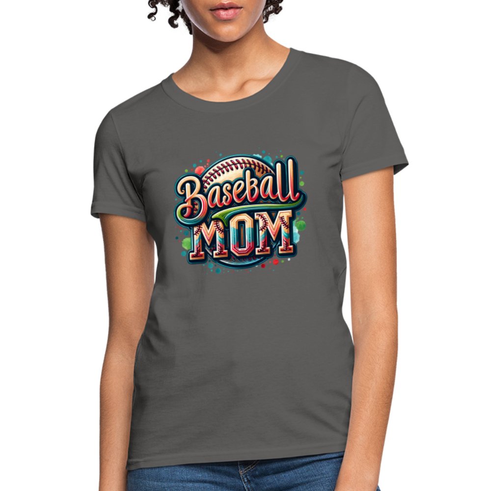 Baseball Mom Women's Contoured T-Shirt - option1# - Women's T-Shirt | Fruit of the Loom L3930R