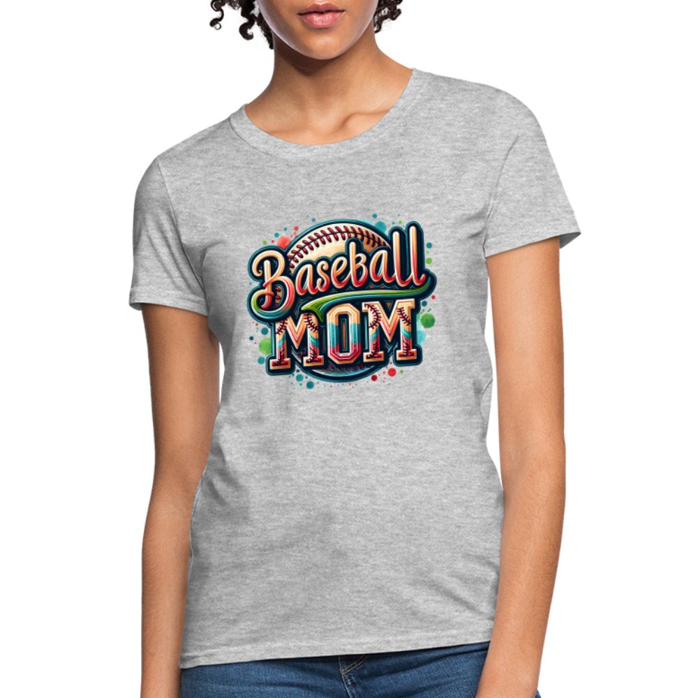 Baseball Mom Women's Contoured T-Shirt - option1# - Women's T-Shirt | Fruit of the Loom L3930R