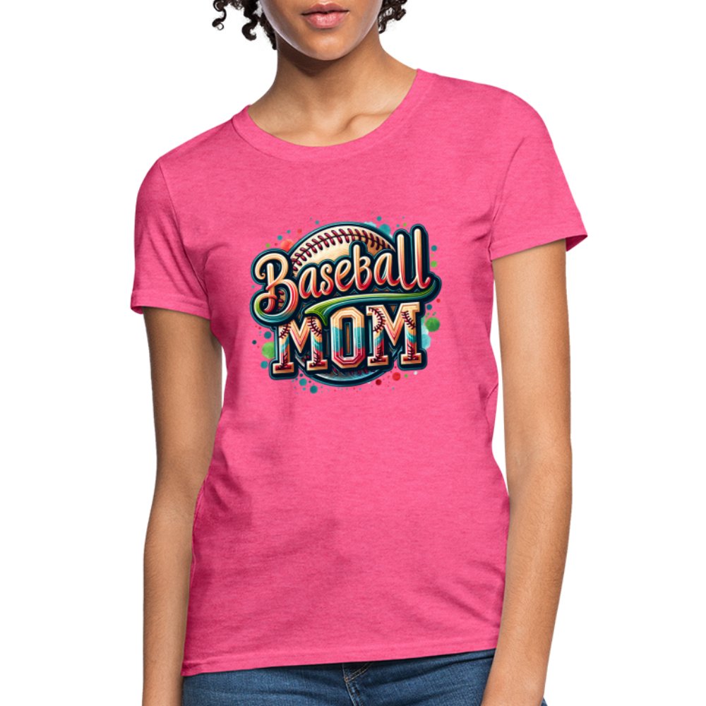 Baseball Mom Women's Contoured T-Shirt - option1# - Women's T-Shirt | Fruit of the Loom L3930R