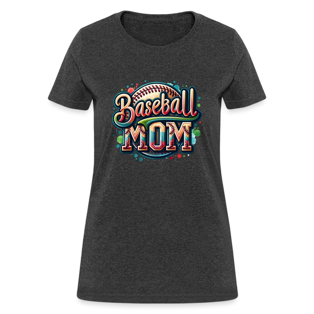 Baseball Mom Women's Contoured T-Shirt - option1# - Women's T-Shirt | Fruit of the Loom L3930R