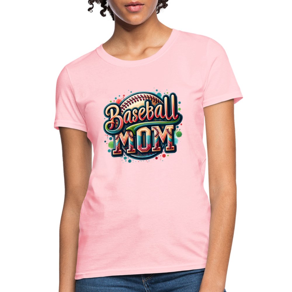 Baseball Mom Women's Contoured T-Shirt - option1# - Women's T-Shirt | Fruit of the Loom L3930R