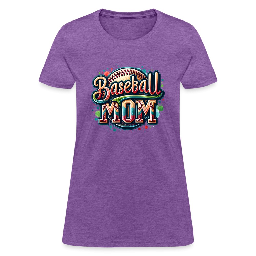 Baseball Mom Women's Contoured T-Shirt - option1# - Women's T-Shirt | Fruit of the Loom L3930R