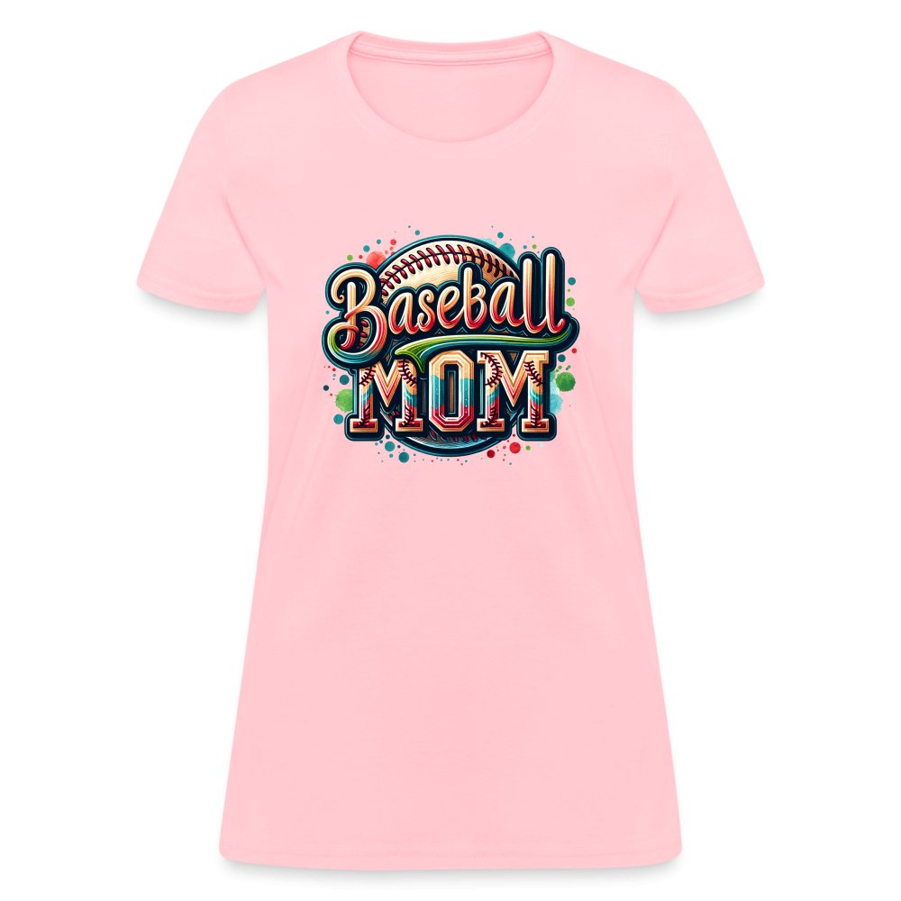 Baseball Mom Women's Contoured T-Shirt - option1# - Women's T-Shirt | Fruit of the Loom L3930R