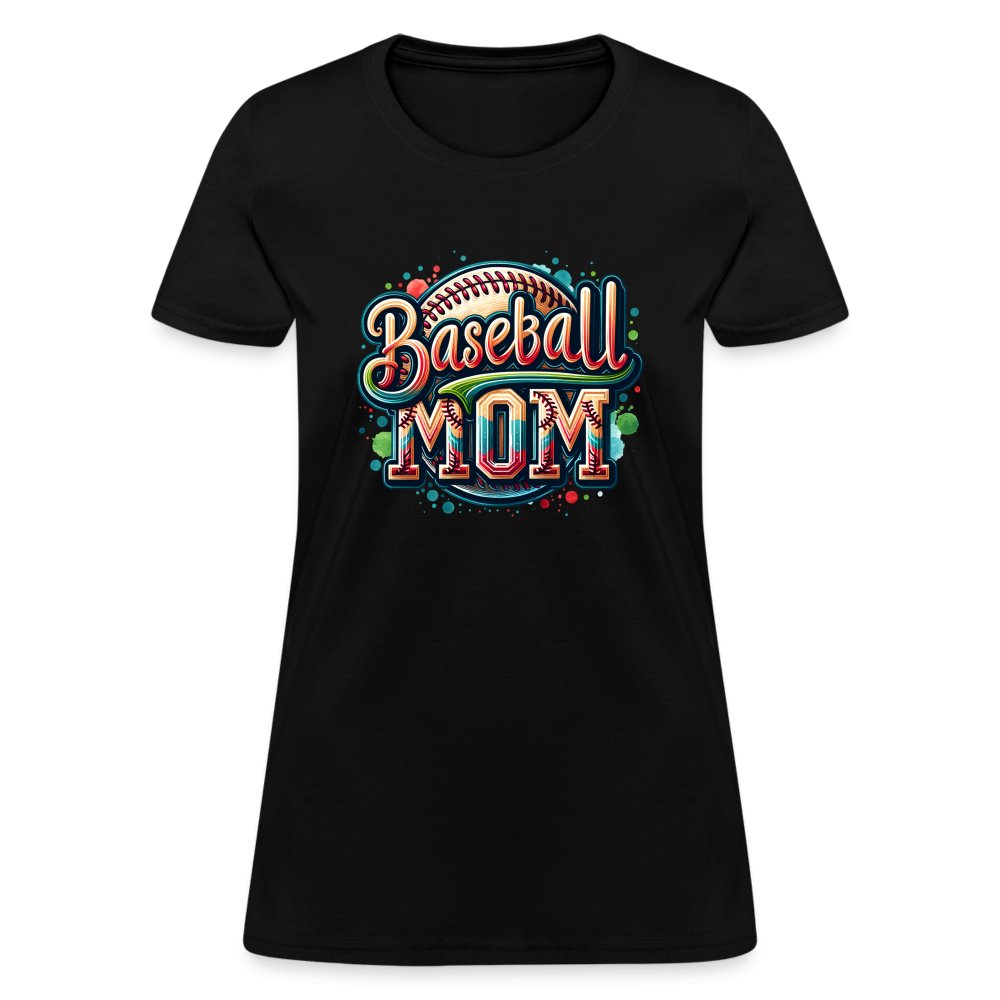 Baseball Mom Women's Contoured T-Shirt - option1# - Women's T-Shirt | Fruit of the Loom L3930R