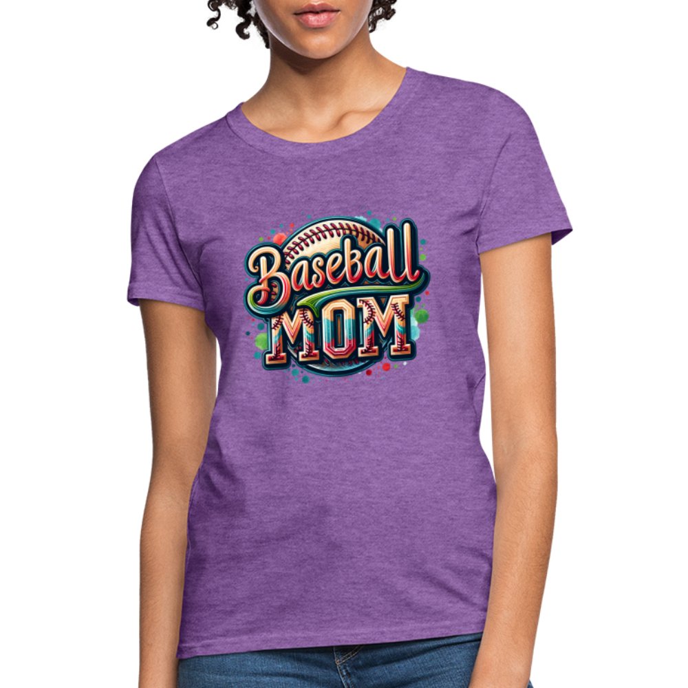 Baseball Mom Women's Contoured T-Shirt - option1# - Women's T-Shirt | Fruit of the Loom L3930R