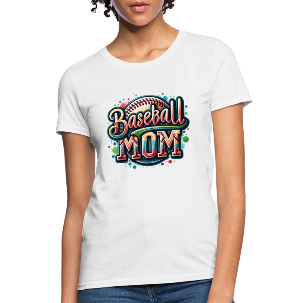 Baseball Mom Women's Contoured T-Shirt - option1# - Women's T-Shirt | Fruit of the Loom L3930R