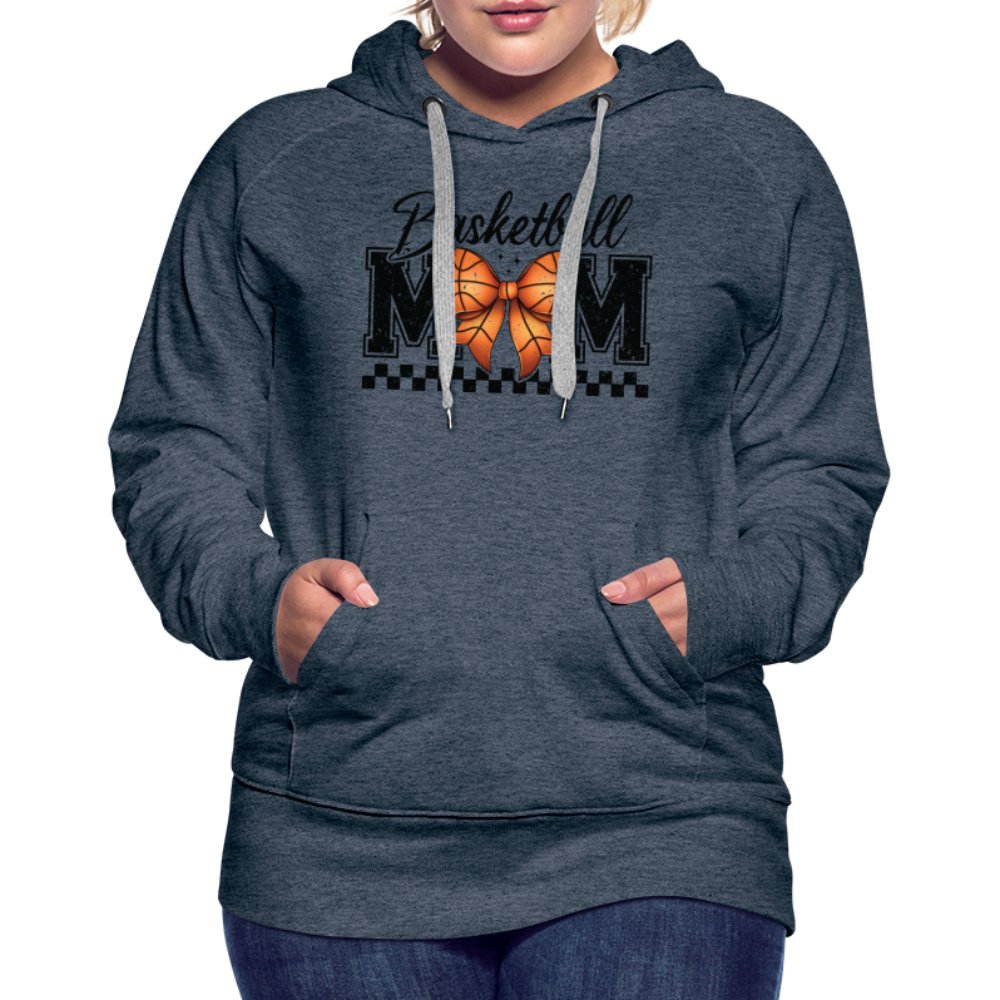 Basketball Mom Premium Hoodie - heather denim