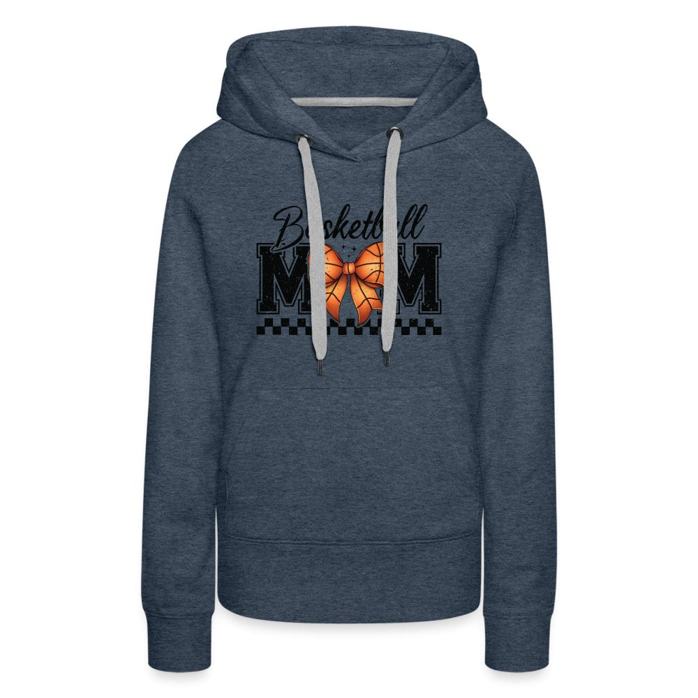 Basketball Mom Premium Hoodie - heather denim