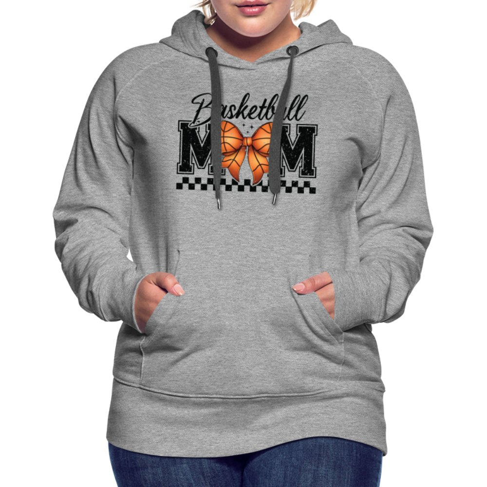 Basketball Mom Premium Hoodie - heather grey