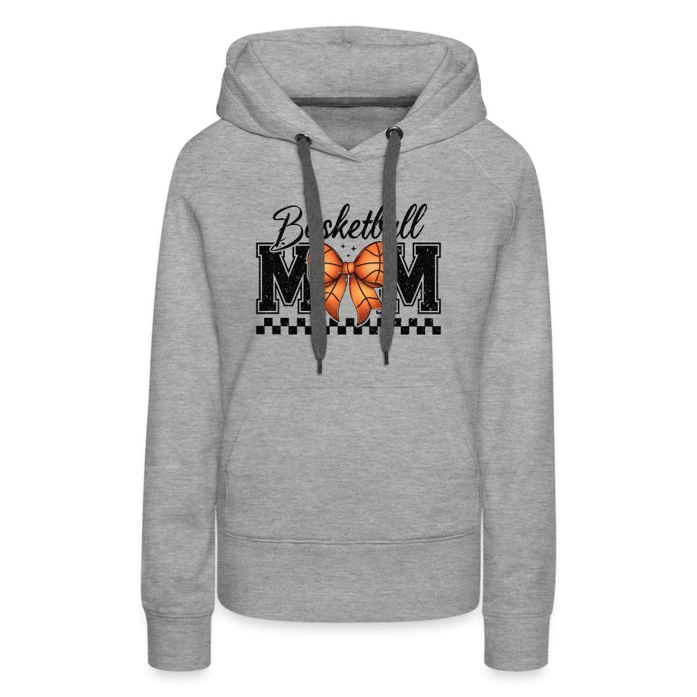 Basketball Mom Premium Hoodie - heather grey