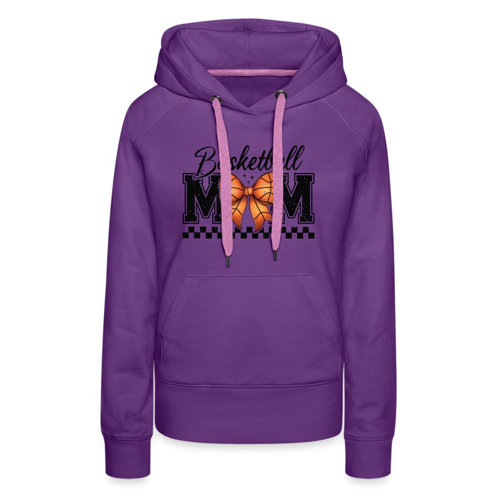 Basketball Mom Premium Hoodie - purple