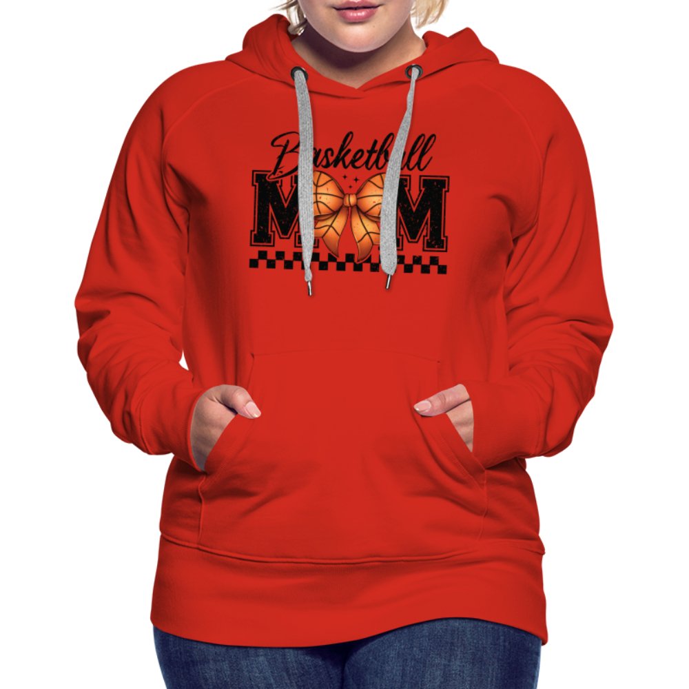 Basketball Mom Premium Hoodie - red