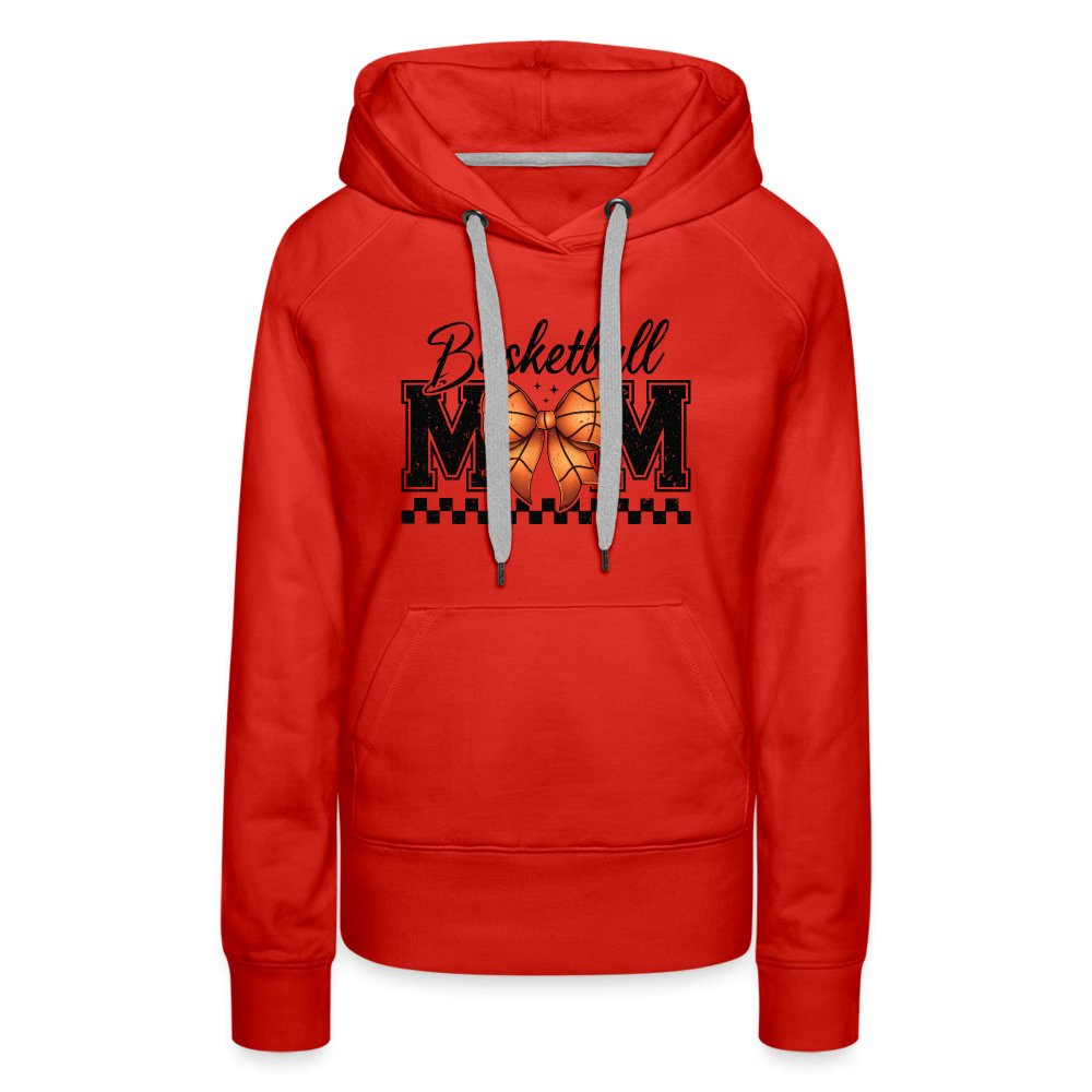 Basketball Mom Premium Hoodie - red