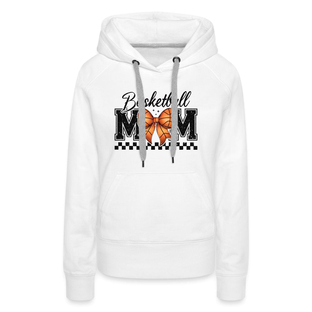 Basketball Mom Premium Hoodie - white