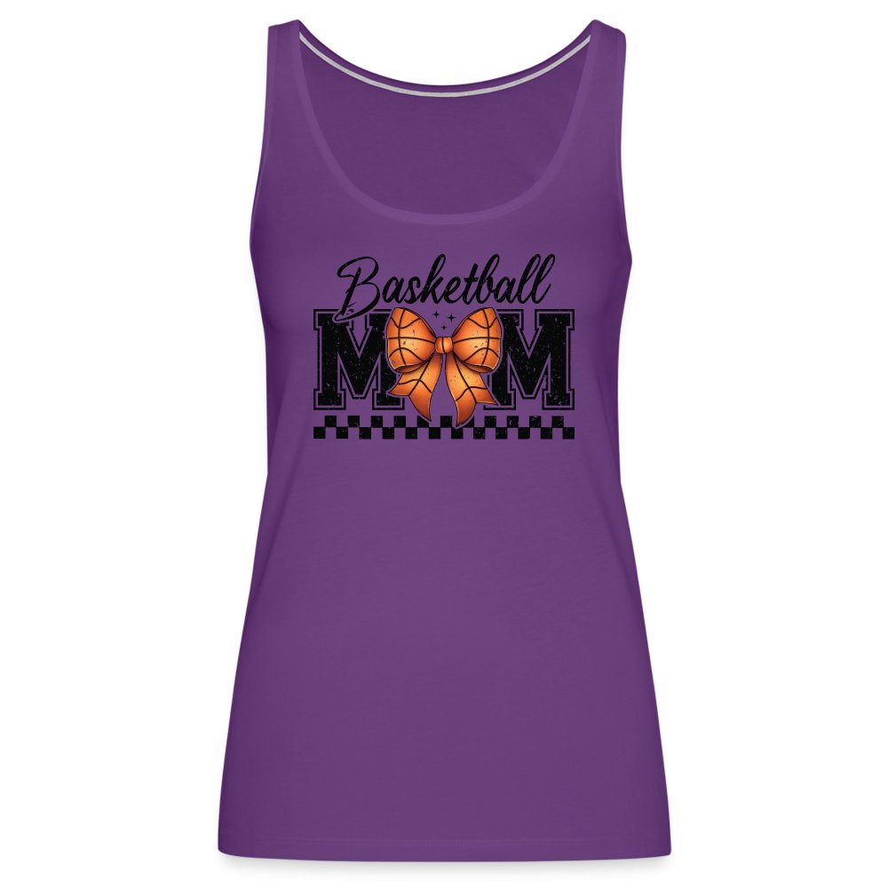 Basketball Mom Premium Tank Top - purple