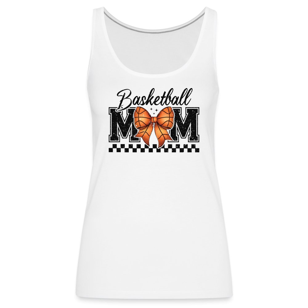 Basketball Mom Premium Tank Top - white