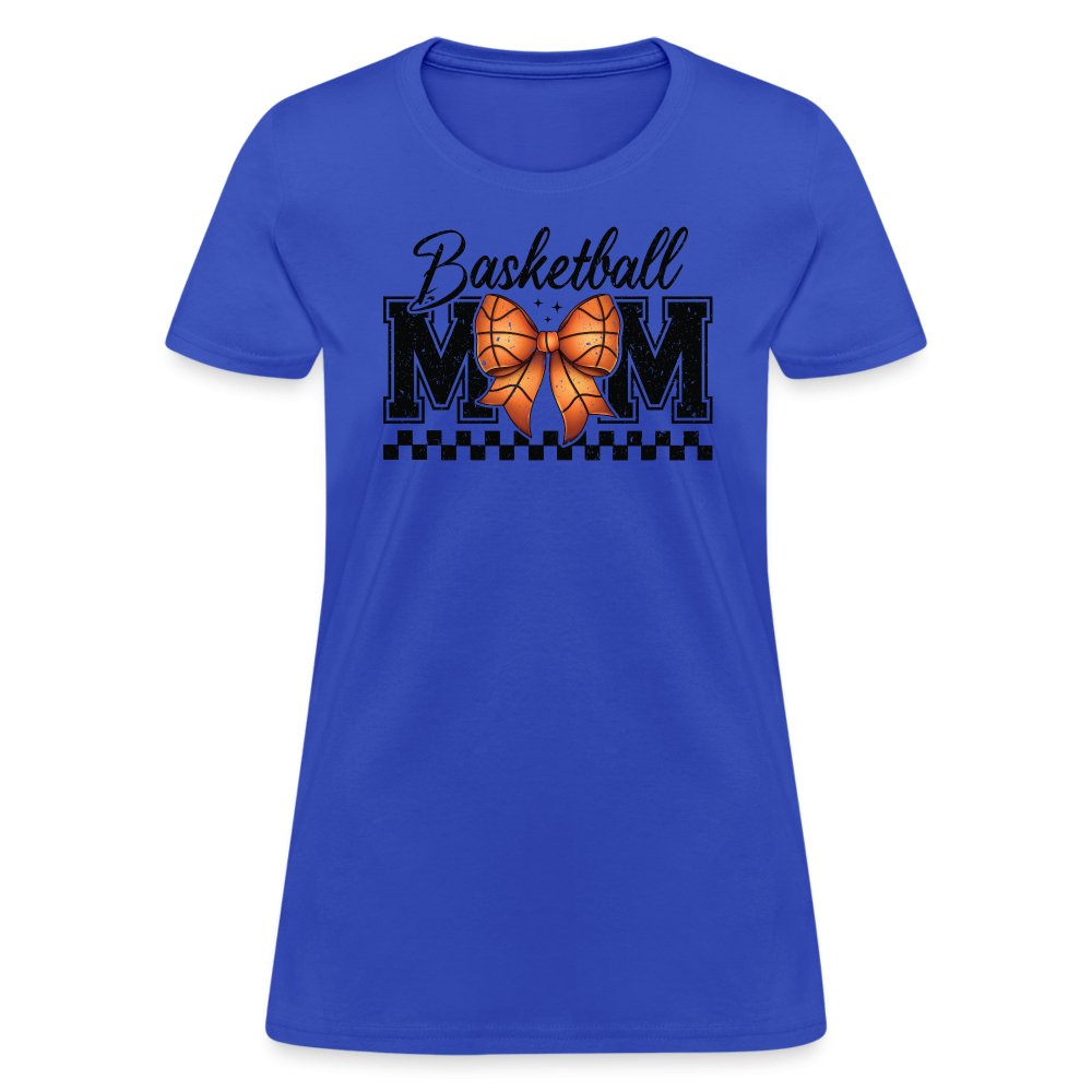 Basketball Mom Premium Women's Contoured T-Shirt - royal blue