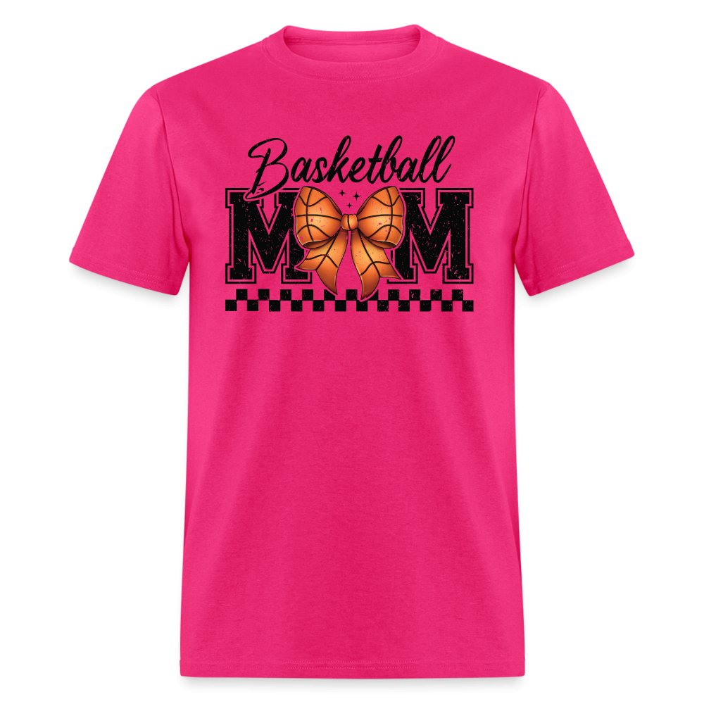 Basketball Mom T-Shirt - fuchsia