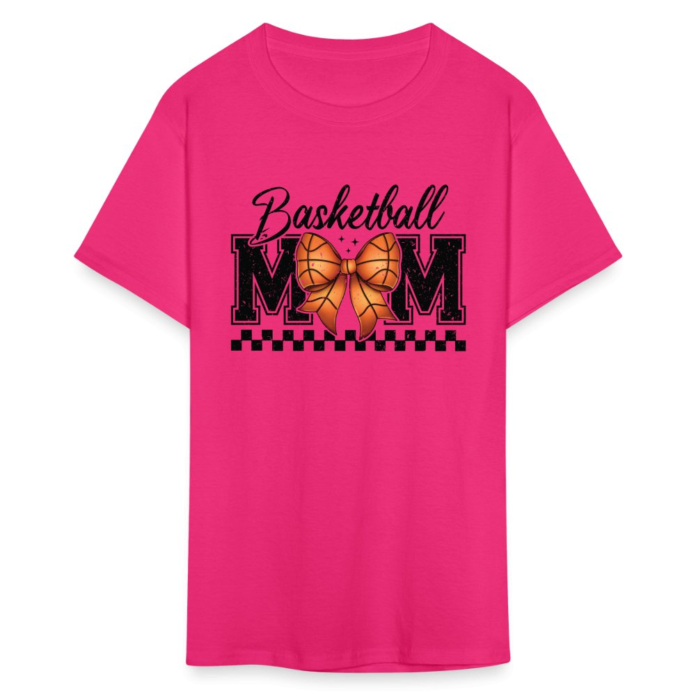 Basketball Mom T-Shirt - fuchsia