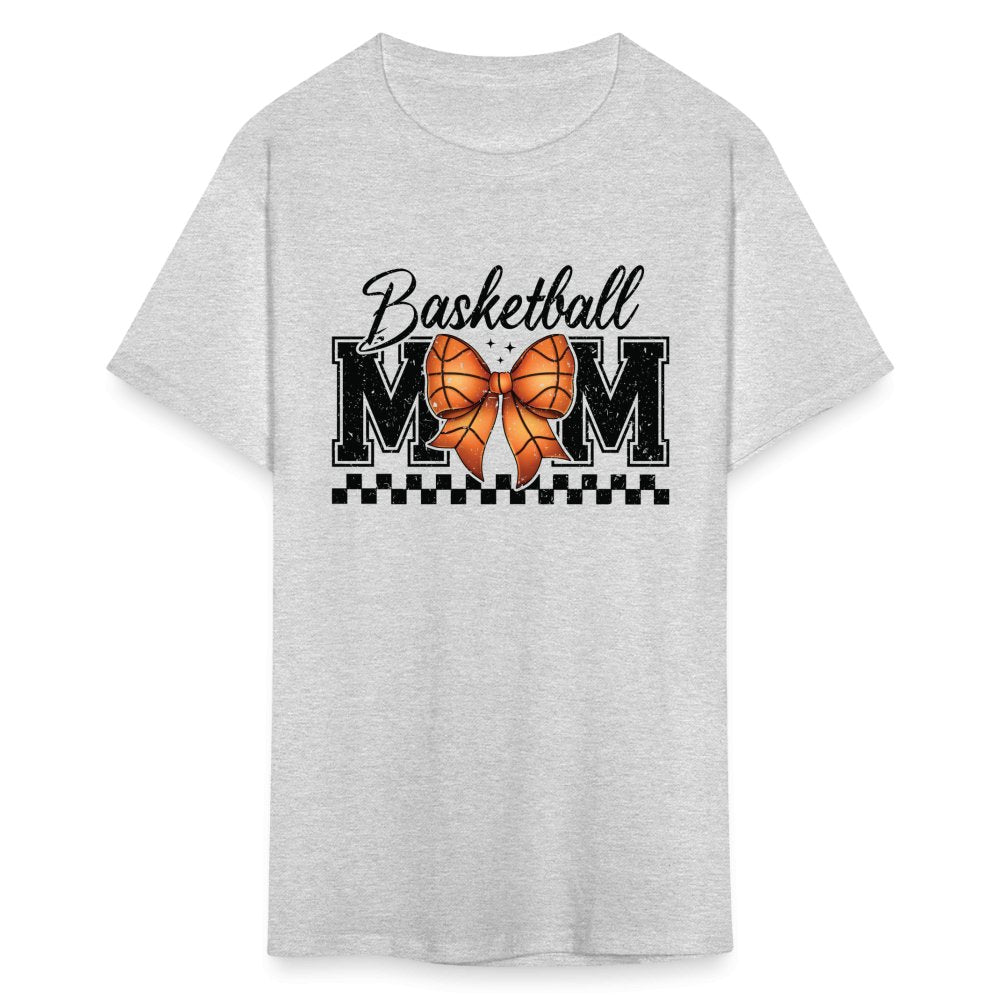 Basketball Mom T-Shirt - heather gray