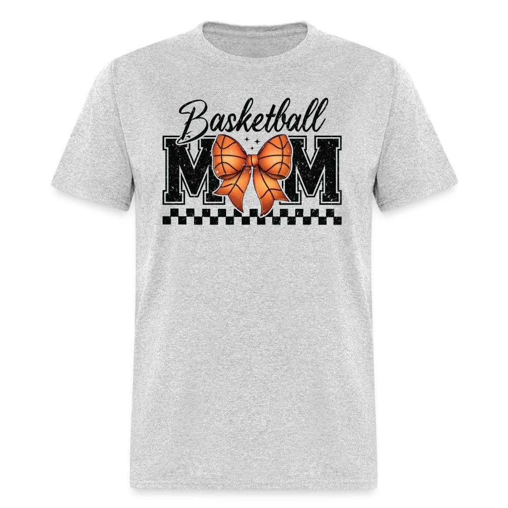 Basketball Mom T-Shirt - heather gray