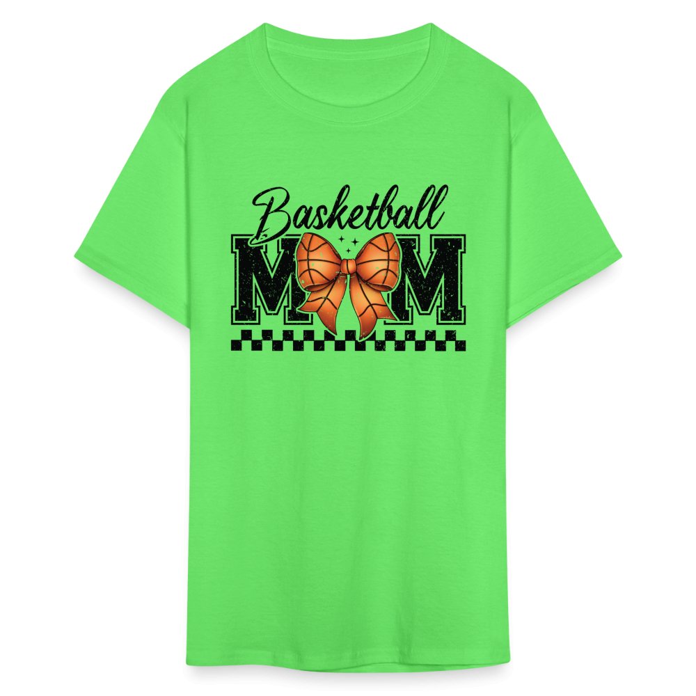 Basketball Mom T-Shirt - kiwi