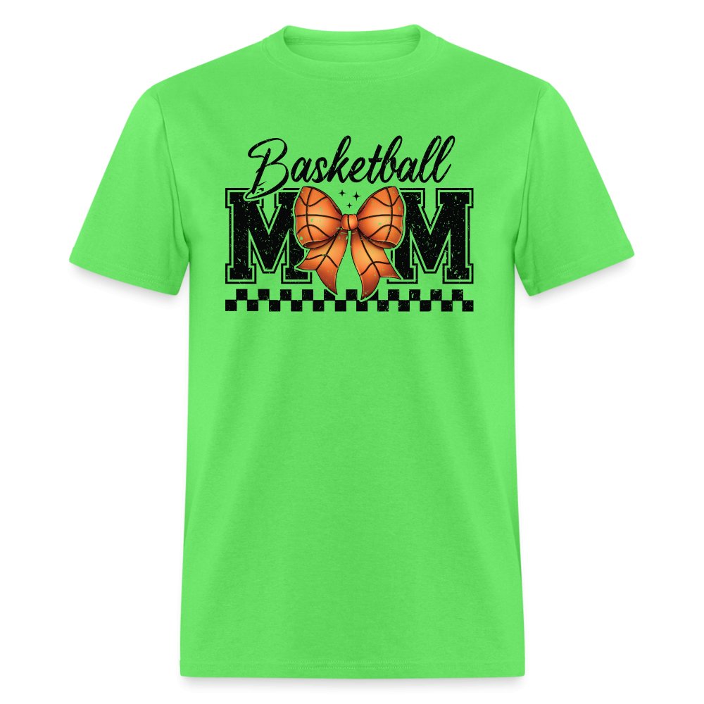 Basketball Mom T-Shirt - kiwi