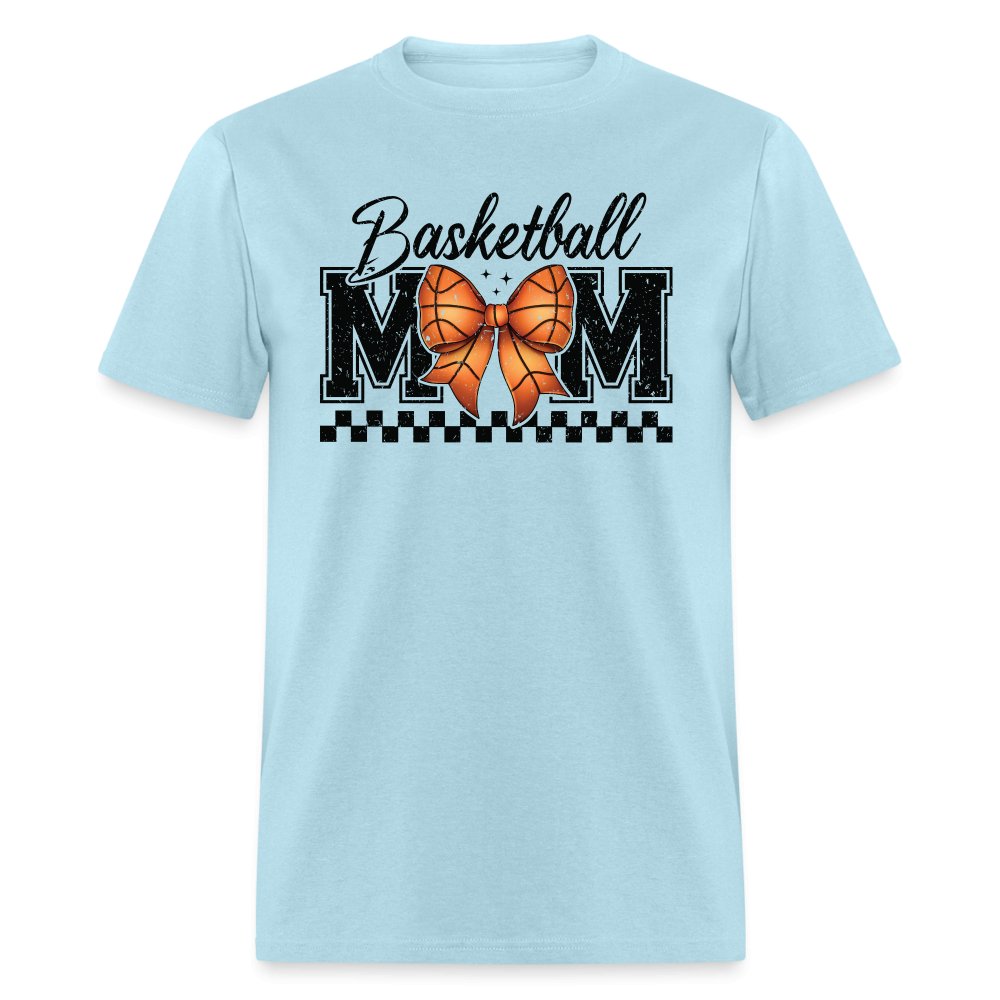 Basketball Mom T-Shirt - powder blue