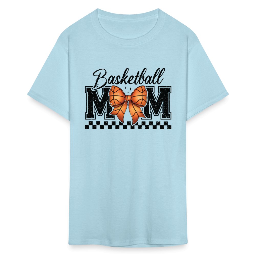 Basketball Mom T-Shirt - powder blue