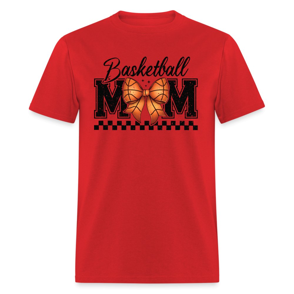 Basketball Mom T-Shirt - red