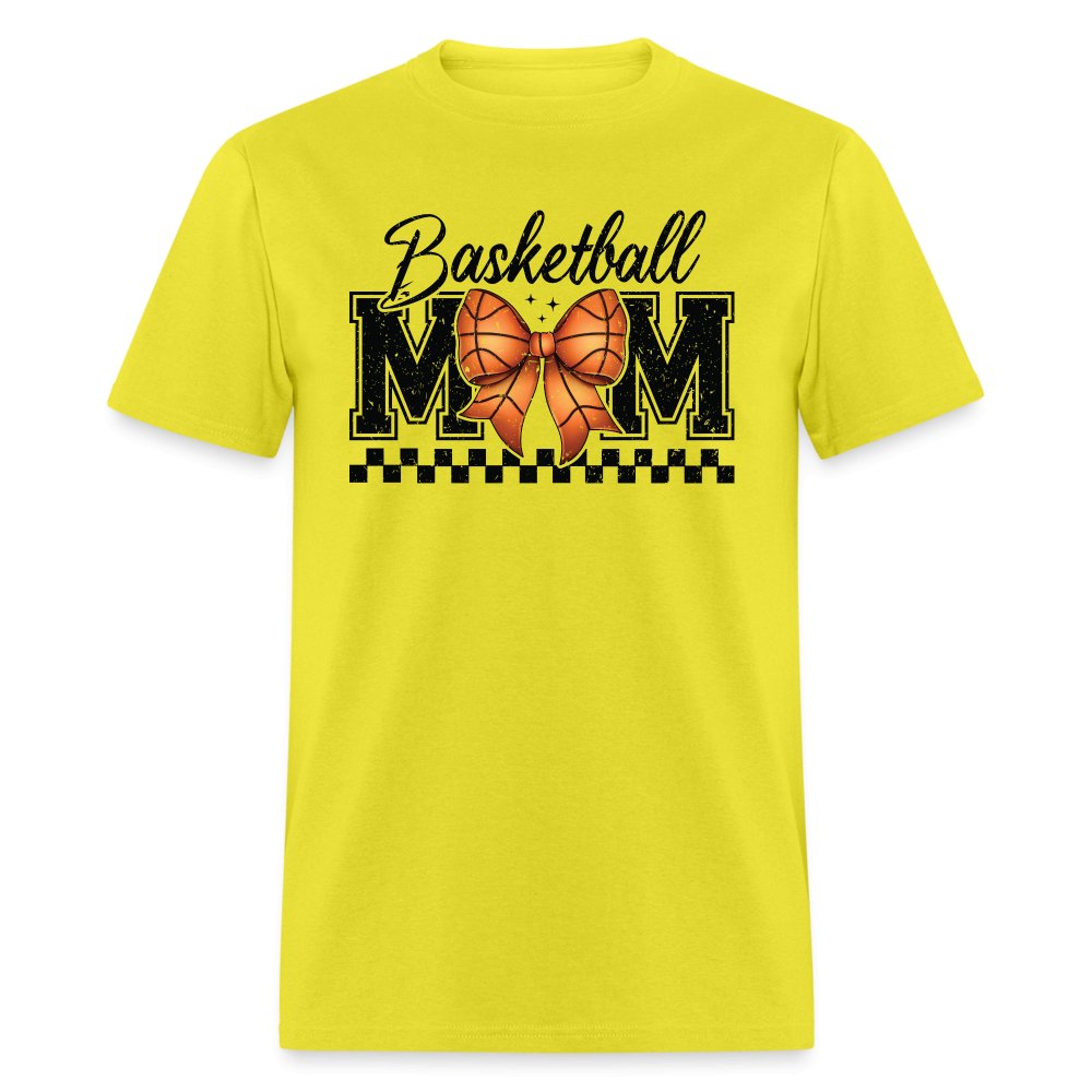 Basketball Mom T-Shirt - yellow