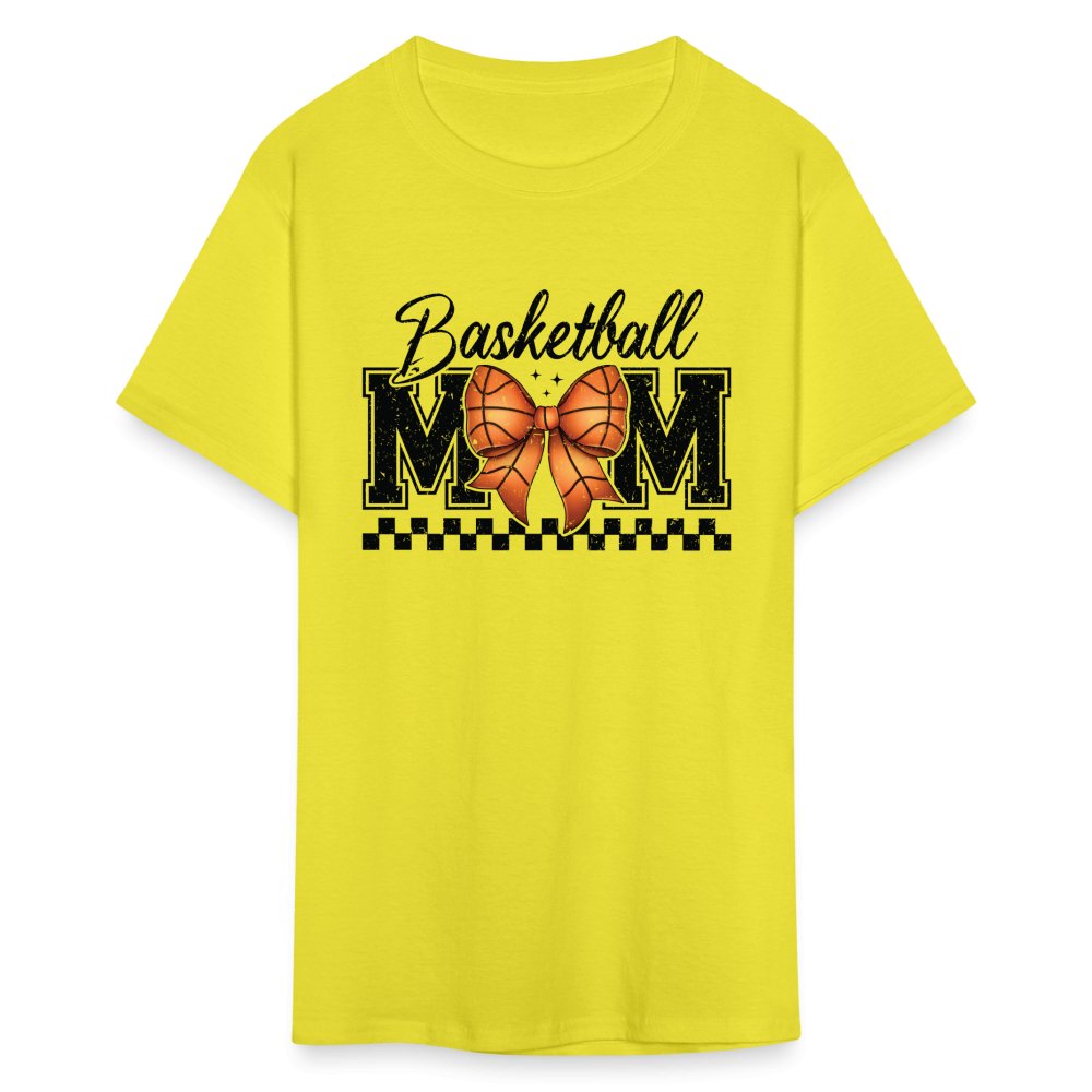 Basketball Mom T-Shirt - yellow