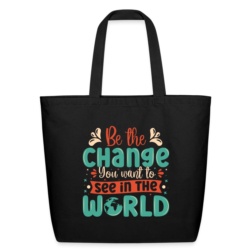 Be The Change You Want To See In The World Eco - Friendly Cotton Tote Bag - option1# - Eco - Friendly Cotton Tote