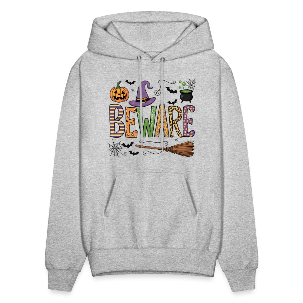 Beware (Halloween Witch) Hoodie - heather gray