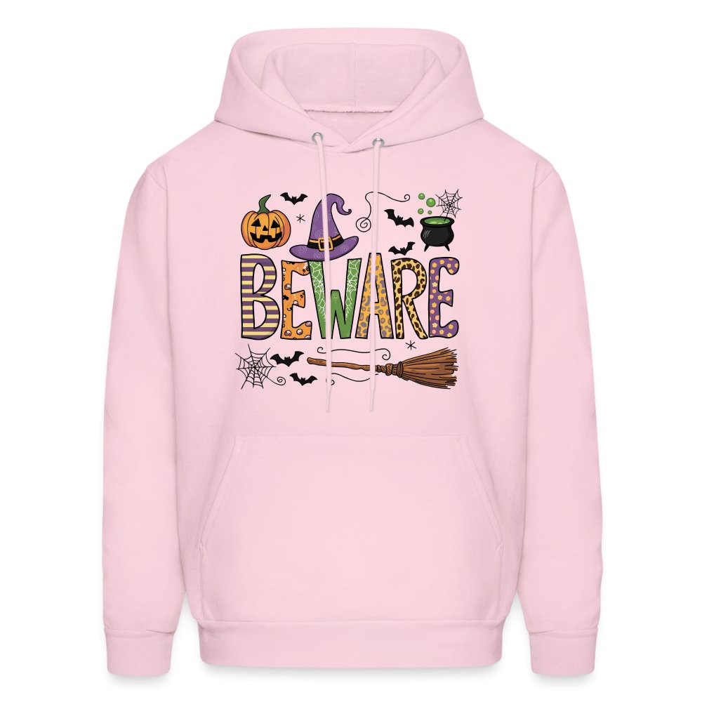 Beware (Halloween Witch) Hoodie - pale pink