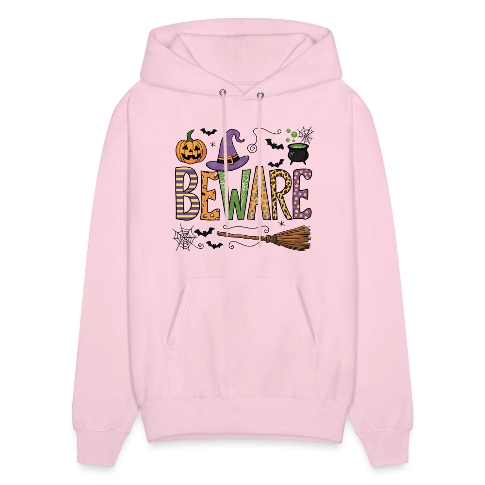 Beware (Halloween Witch) Hoodie - pale pink