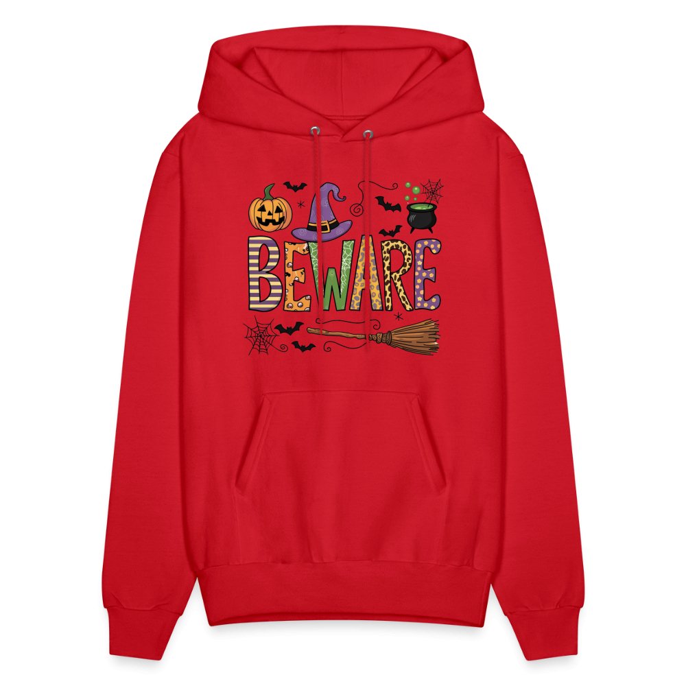 Beware (Halloween Witch) Hoodie - red