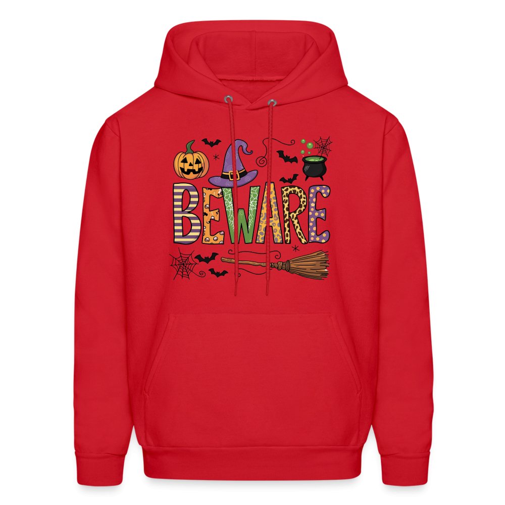 Beware (Halloween Witch) Hoodie - red