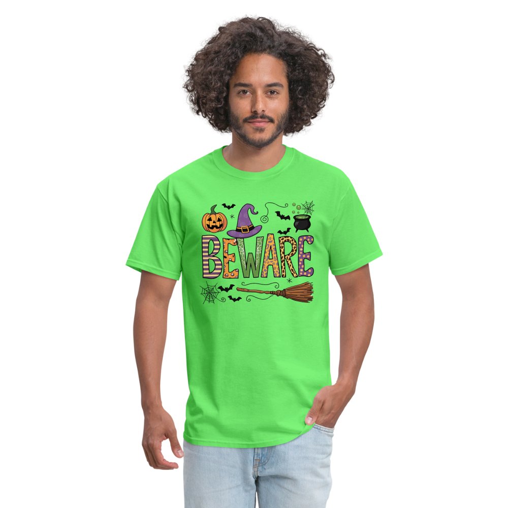 Beware (Halloween Witch) T-Shirt - kiwi