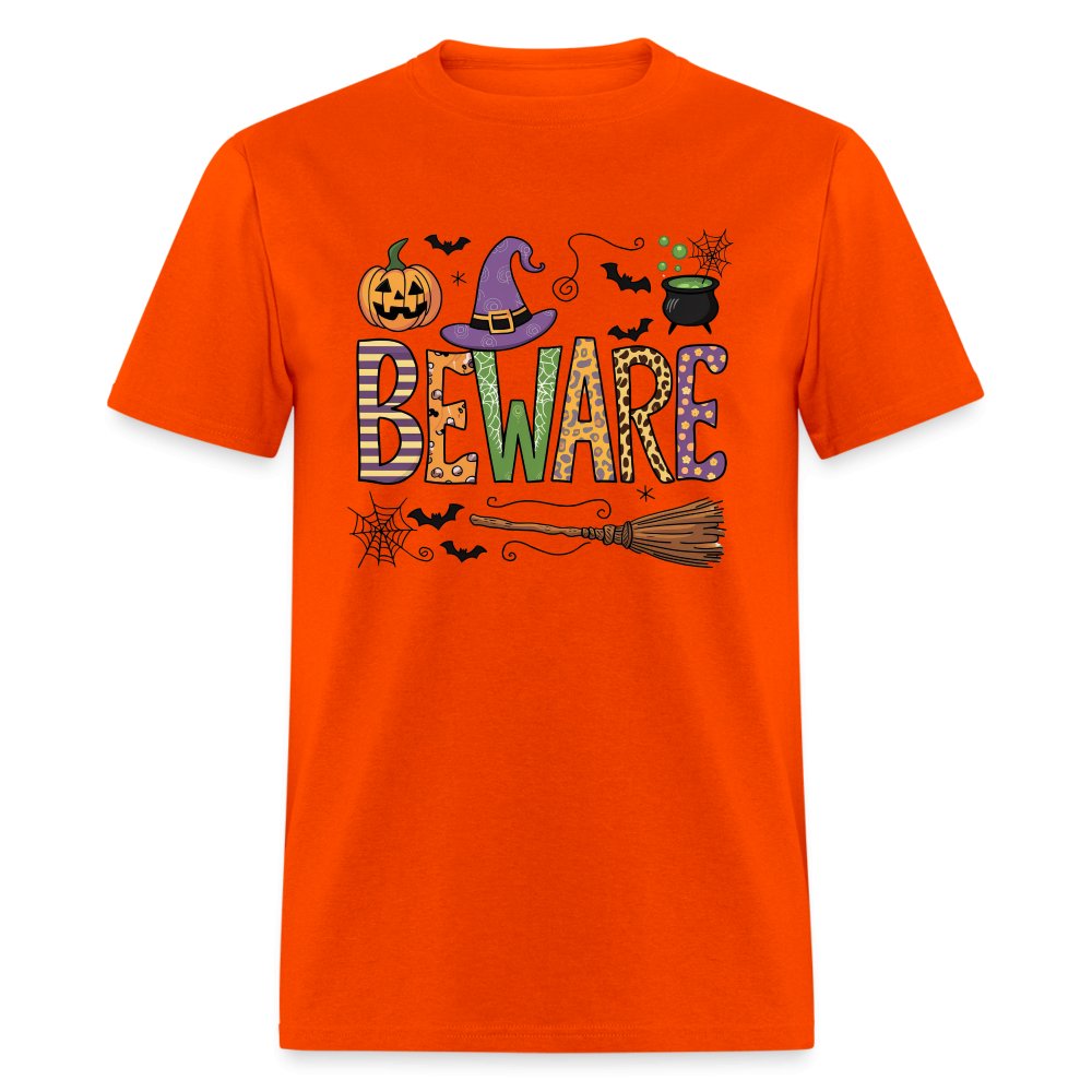 Beware (Halloween Witch) T-Shirt - orange