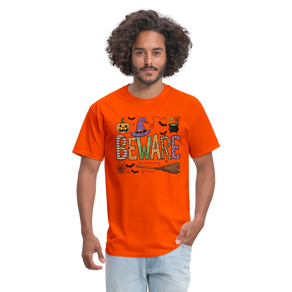 Beware (Halloween Witch) T-Shirt - orange