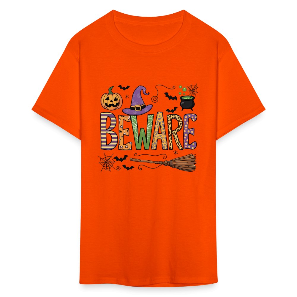 Beware (Halloween Witch) T-Shirt - orange