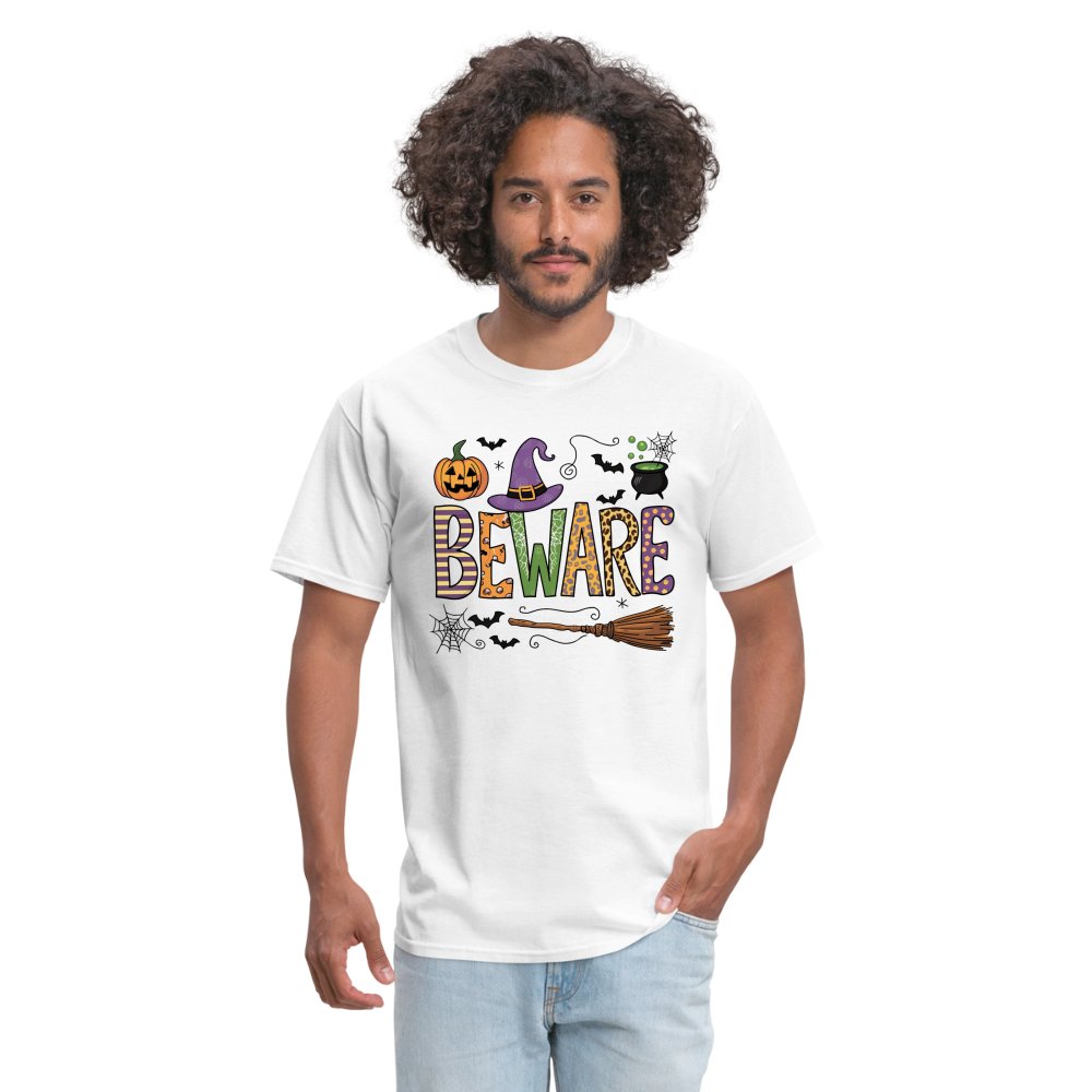 Beware (Halloween Witch) T-Shirt - white