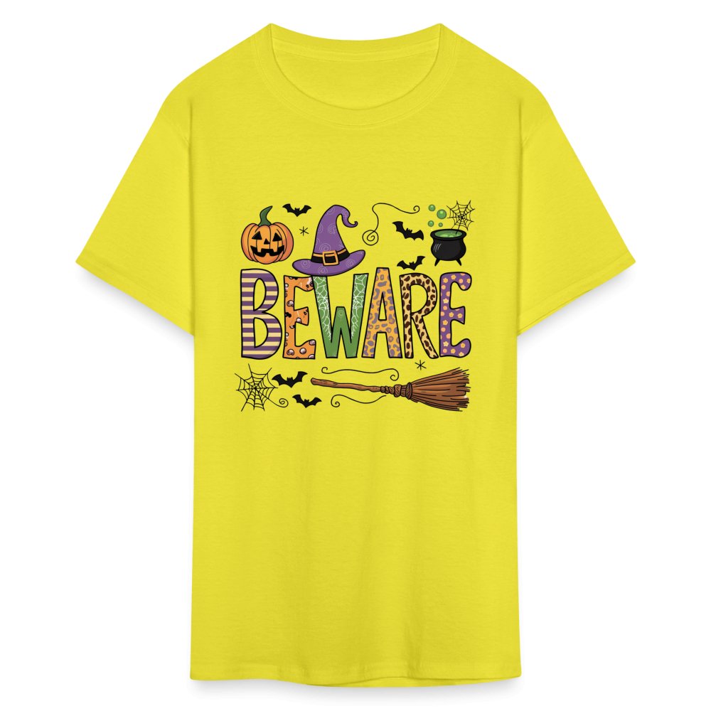 Beware (Halloween Witch) T-Shirt - option1# - Unisex Classic T-Shirt | Fruit of the Loom 3930