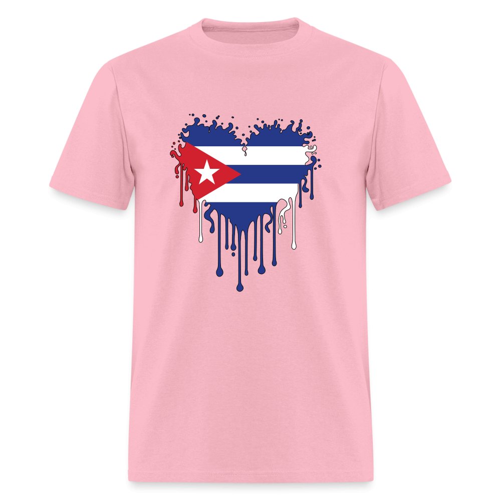 Bleeding Cuban Flag Heart T-Shirt - option1# - Unisex Classic T-Shirt | Fruit of the Loom 3930