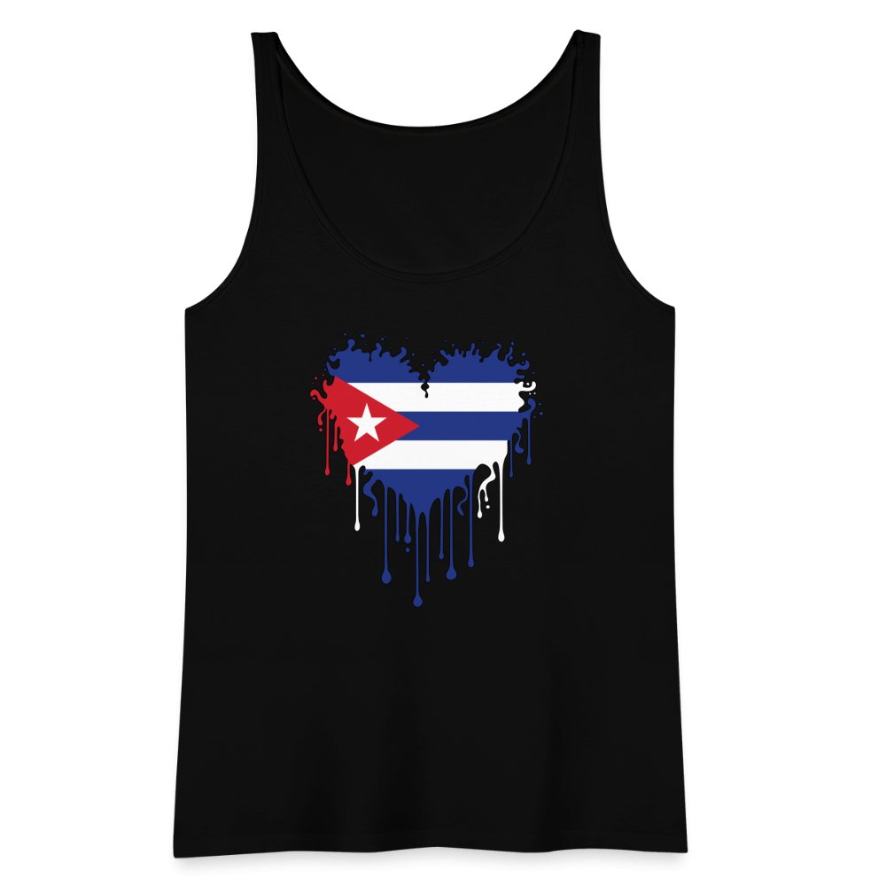 Bleeding Cuban Flag Heart Women’s Premium Tank Top - option1# - Women’s Premium Tank Top | Spreadshirt 917