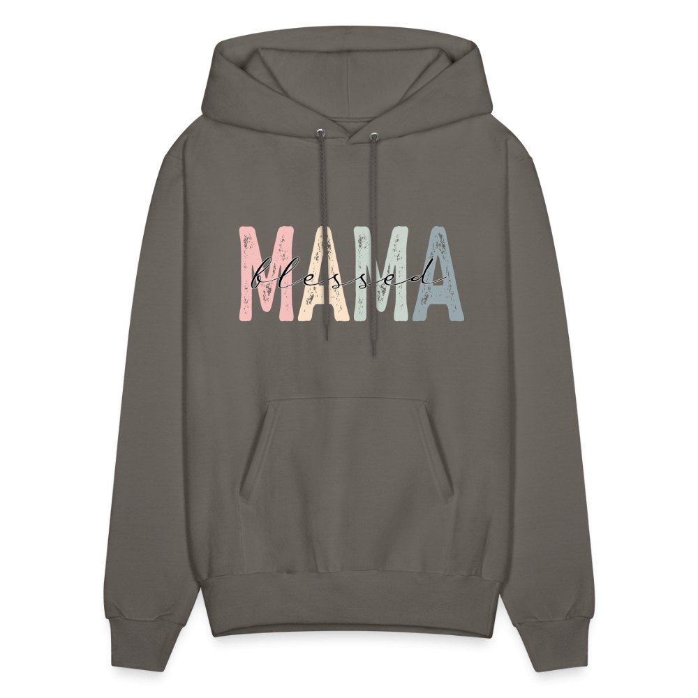 Blessed Mama Hoodie - asphalt gray