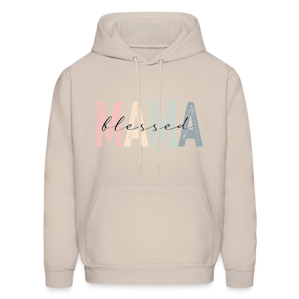 Blessed Mama Hoodie - carolina blue